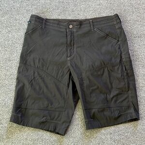 Kuhl Shorts Mens 40 Charcoal Hiking Quick-Dry Stretch Zipper Pocket P010601-00